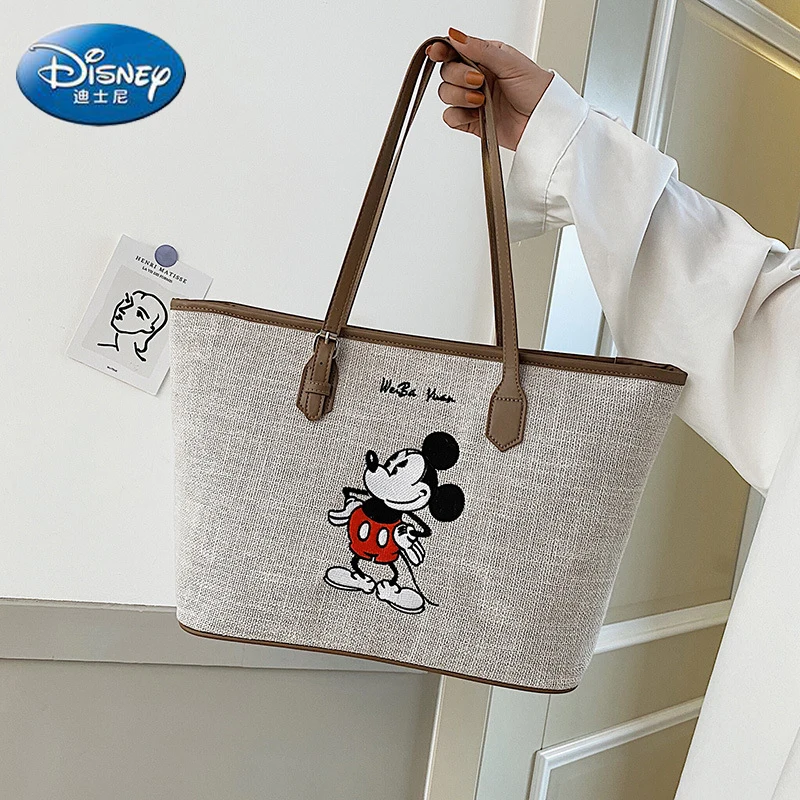 

Disney 2022 New Cartoon Mickey Ladies Shoulder Bag Fashion Casual Large Capacity Storage Bag Luxury Brand Ladies Handbag