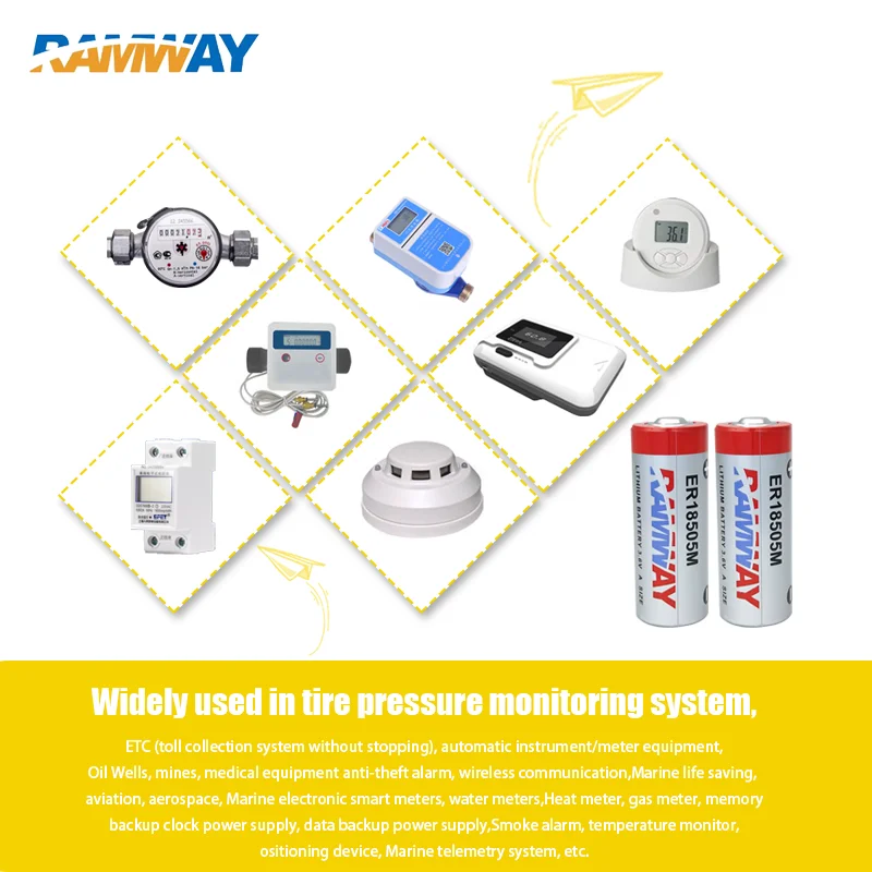 RAMWAY ER18505M 3 6 В одноразовая литиевая батарея Sanchuan Jingqi IC Card интеллектуальный счетчик