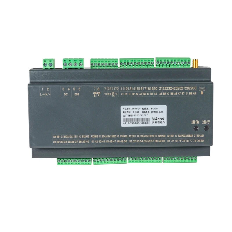 

Multi-input Temperature Controller Acerl ARTM-8 Up to 24 Temperature sensor can be connected With RS485 Communication