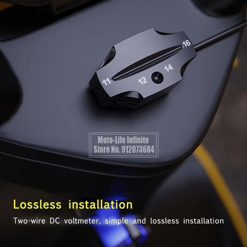 Трехцветный индикатор светильник вая панель 12 В светодиодный вольтметр