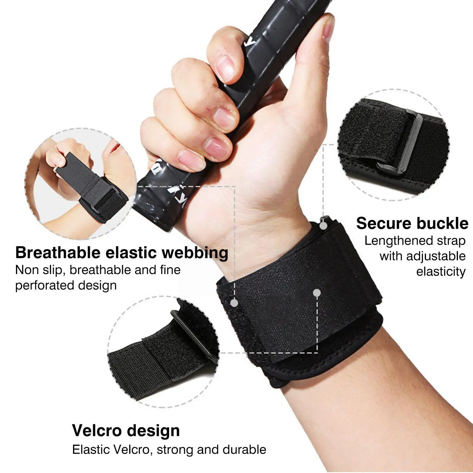 

1pcs Adjustable Wrist Band Sports Wristband Wrist Brace Guard Support Splint Protector Protection Bandage Brace Wrist D0C0