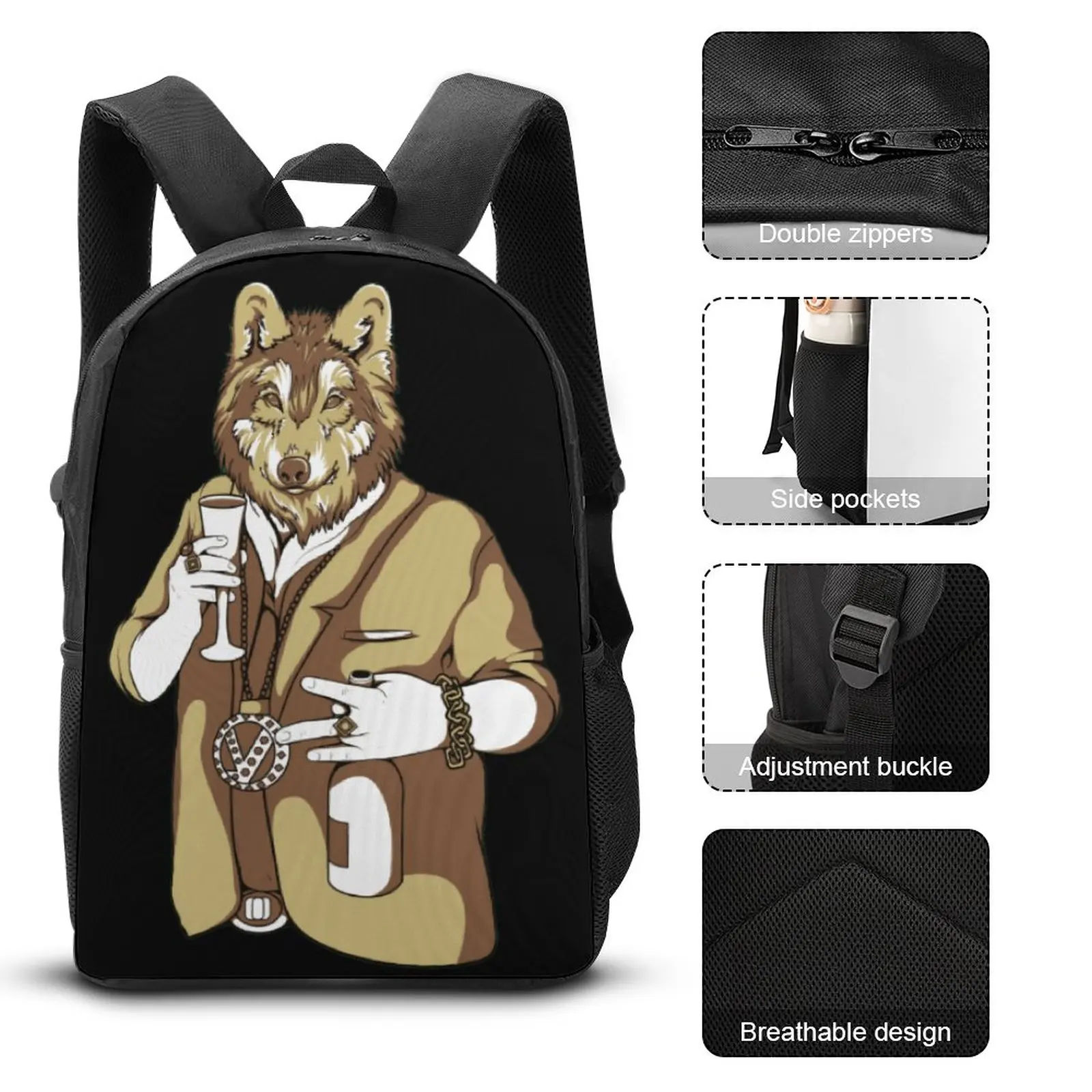 3 в 1 Детский комплект из рюкзака и сумки для завтрака