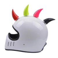 universal motorcycle helmet rubber suction cup devil horn headwear decoration