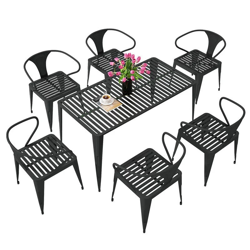 

Outdoor Table and Chair Combination Leisure Simple Outdoor Courtyard Balcony Outdoor Terrace Garden Table Chair Patio Furniture