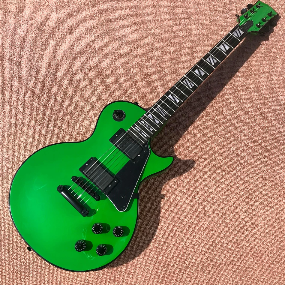 

Custom Shop, Made in China, LP Custom High Quality Electric Guitar,Rosewood Fingerboard, Black Hardware, free delivery