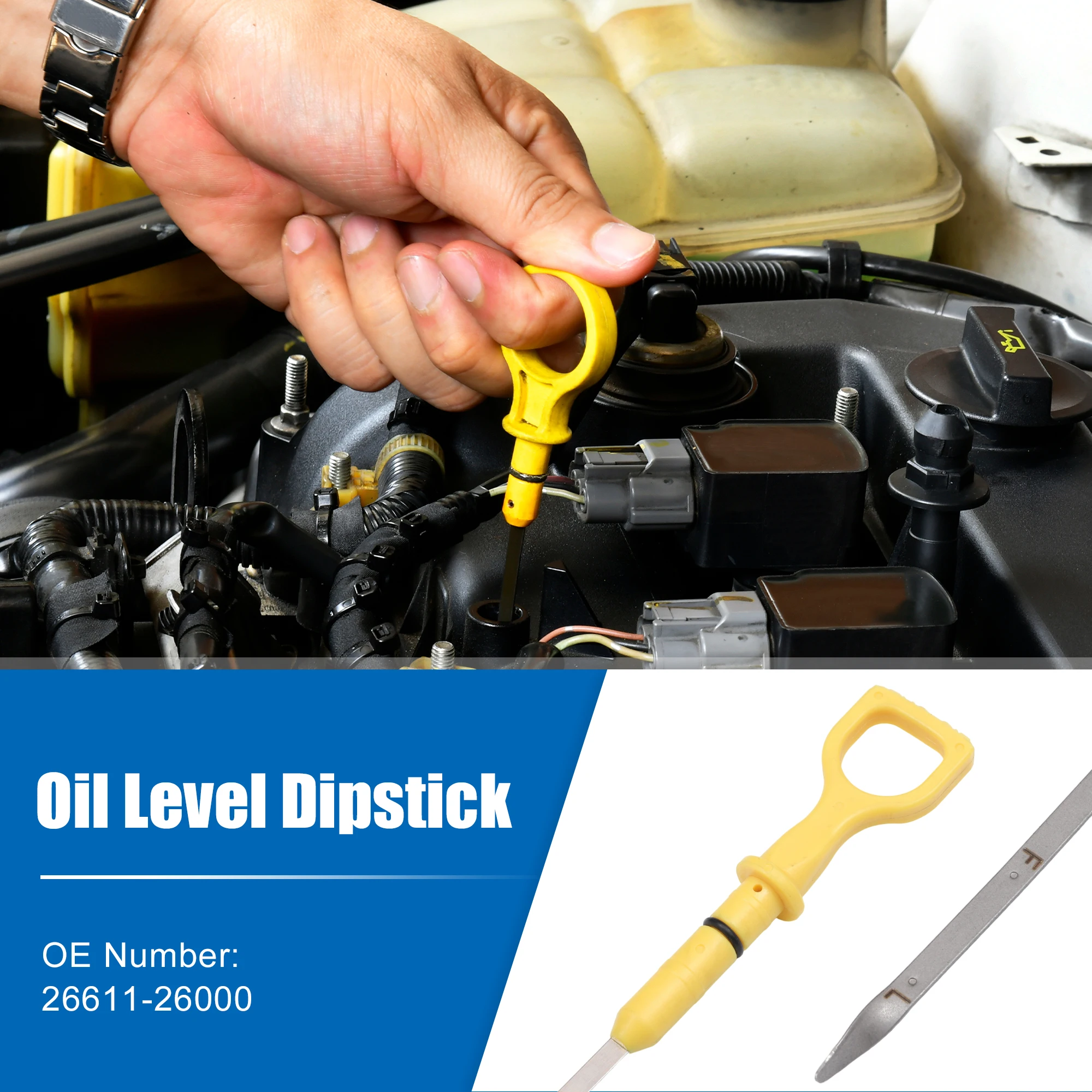 UXCELL индикатор уровня масла двигателя для Kia Rio 2006-2011 Rio5 2006 2007 2008 2009 2010 2011 No.26611-26000