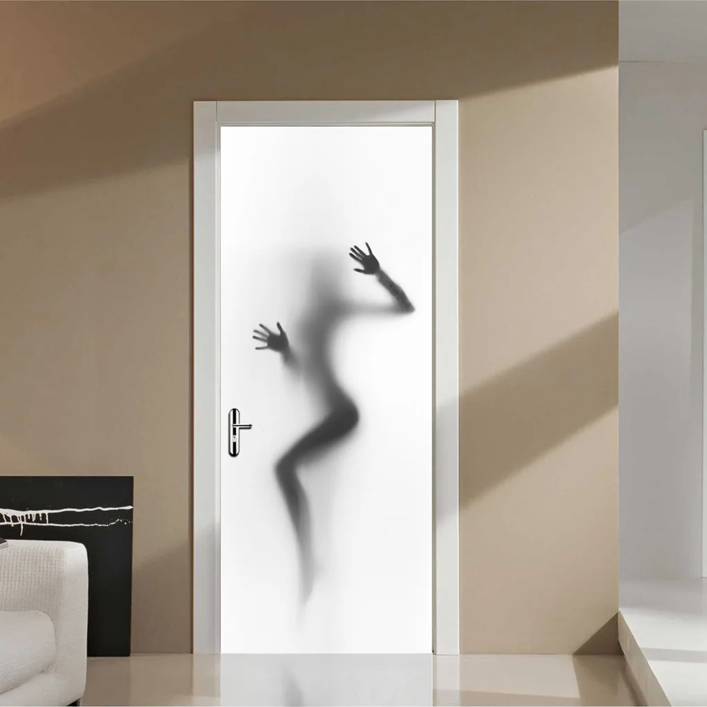 

2 Sheets Sexy Woman Silhouette Door Sticker Bathroom Kitchen Decoration Adhesive Waterproof PVC Decals DIY Removable Wallpaper