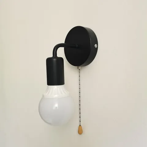 Простой настенный светильник в скандинавском стиле, креативный Железный прикроватный светильник для коридора, ванной, коридора, энергосберегающий лестничный светильник
