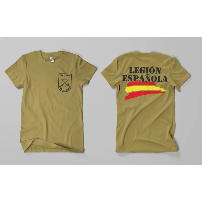 ESPAÑOLA Legion &quotMe Teneis Hasta Los Huevos" Мужская футболка с коротким рукавом Повседневная
