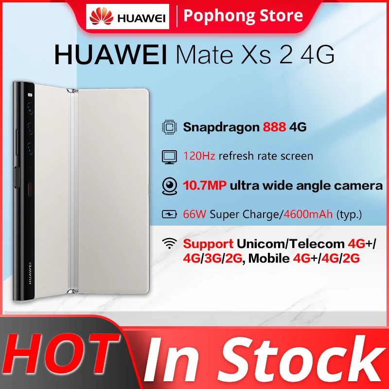 Originale Huawei Mate Xs 2 4G cellulare Snapdragon 888 7.8 ''OLED 66W SuperCharge