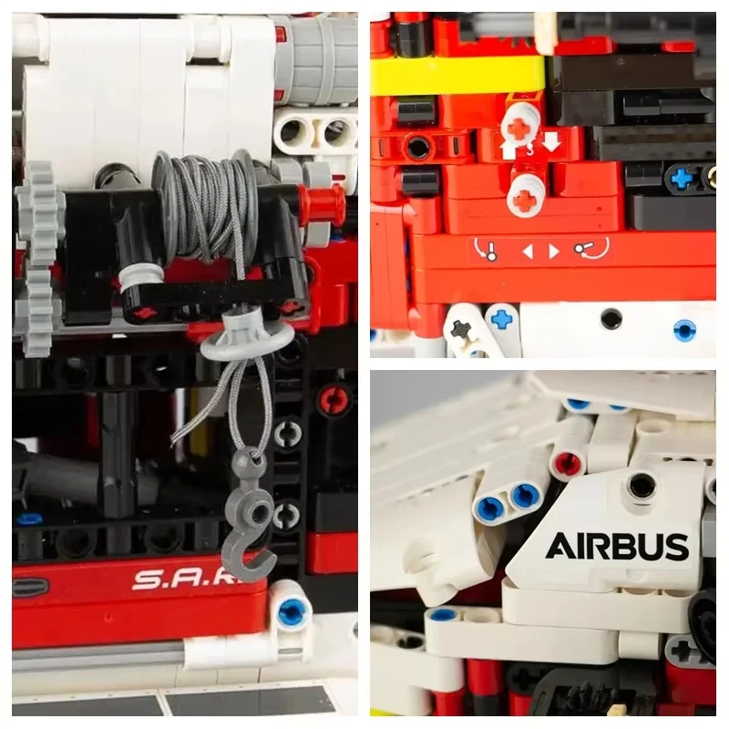 2001 шт. Детский конструктор вертолет