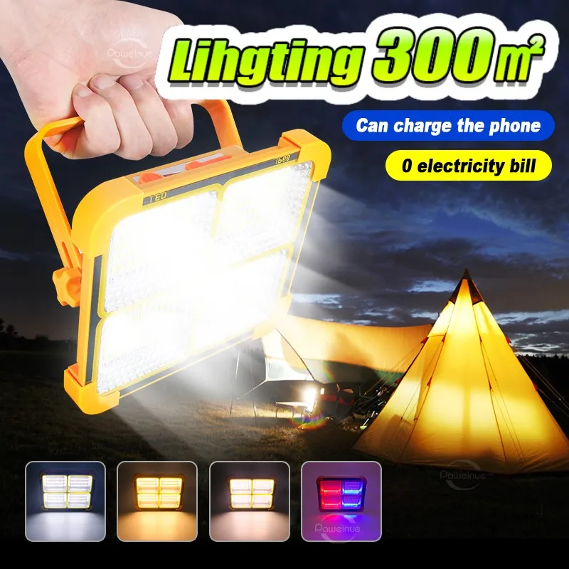 Paweinuo 10000 мАч перезаряжаемый солнечный фонтанный светильник портативный уличный