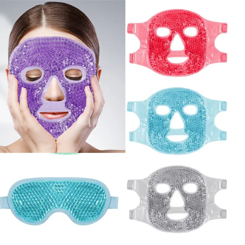 

Beauty Ice Gel Mask Set Anti Wrinkle Remove Dark Circles Improve Sleep Cold Hot Spa Therapy Eye Face Masks Skin Care Tools