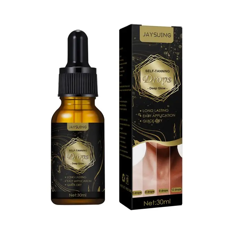

Best Fast Tan Glow Drops Sunless Tanner Tan Drops Progressive Self-Tanning Body Drops No Need Sunshine Skin Tanning Aid Healthy
