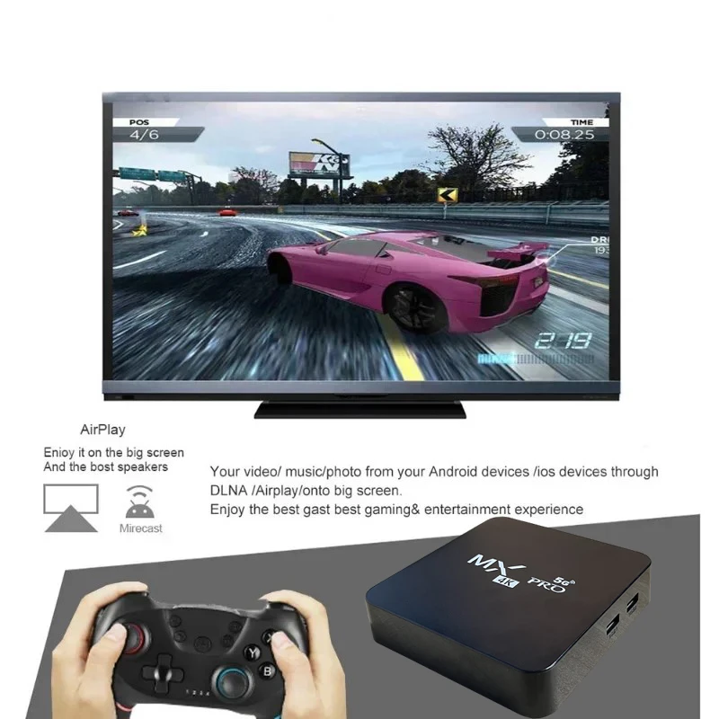 CLIBABIQBOX MX-PRO ТВ-приставка Android 12.0 8ГБ 128ГБ