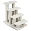 Fashion 24'' 4-Step Pet Stairs Carpeted Ladder Ramp 8 Scratching Post Cat Tree Climber, Cat Furniture ,Cute Cat Toy 1