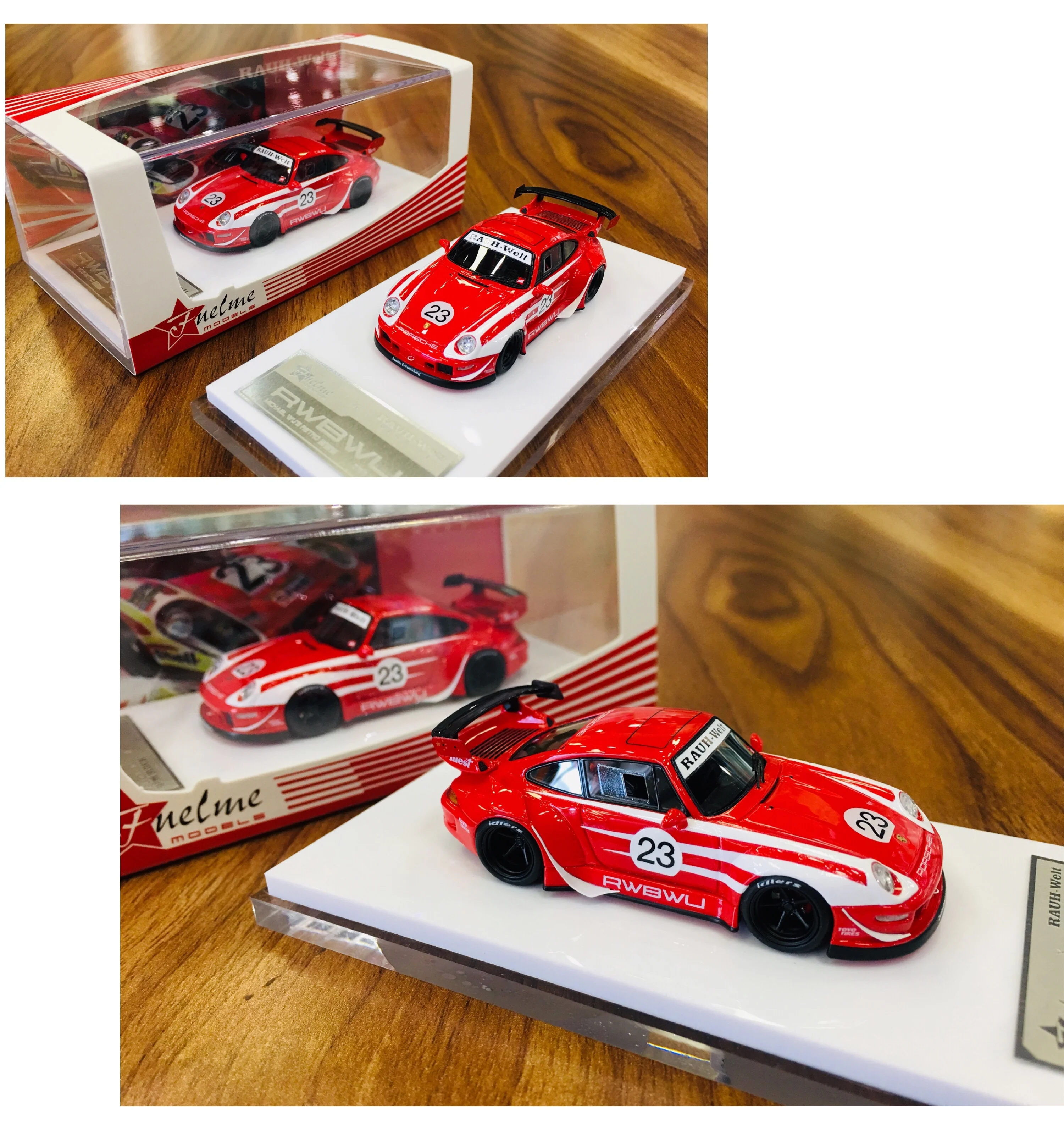 

FuelMe Fumei 1:64 RWB993 "RWBWU" resin car model spot free shipping