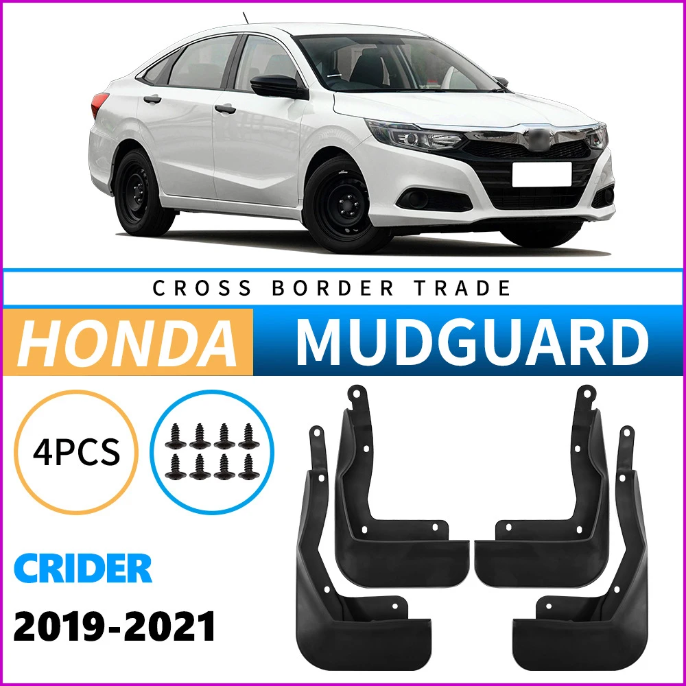 

Автомобильные брызговики, брызговики против брызг для Honda Crider 2019-2021, передние и задние колеса, автомобильные аксессуары, 4 шт.