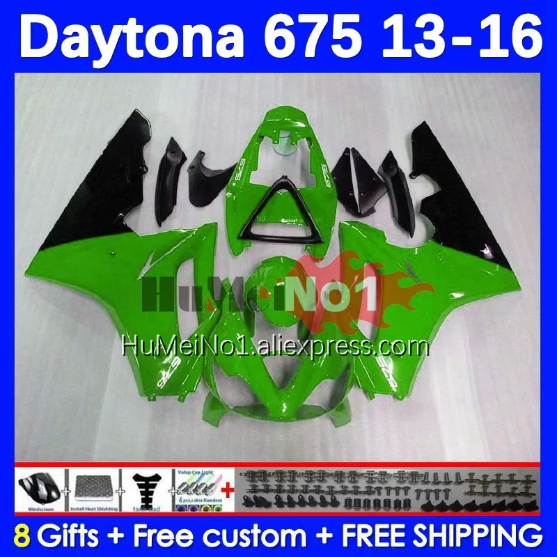 

Body Kit For Daytona 675 Daytona-675 13 14 15 16 Bodywork 195No.94 green stock Daytona675 2013 2014 2015 2016 OEM Full Fairing
