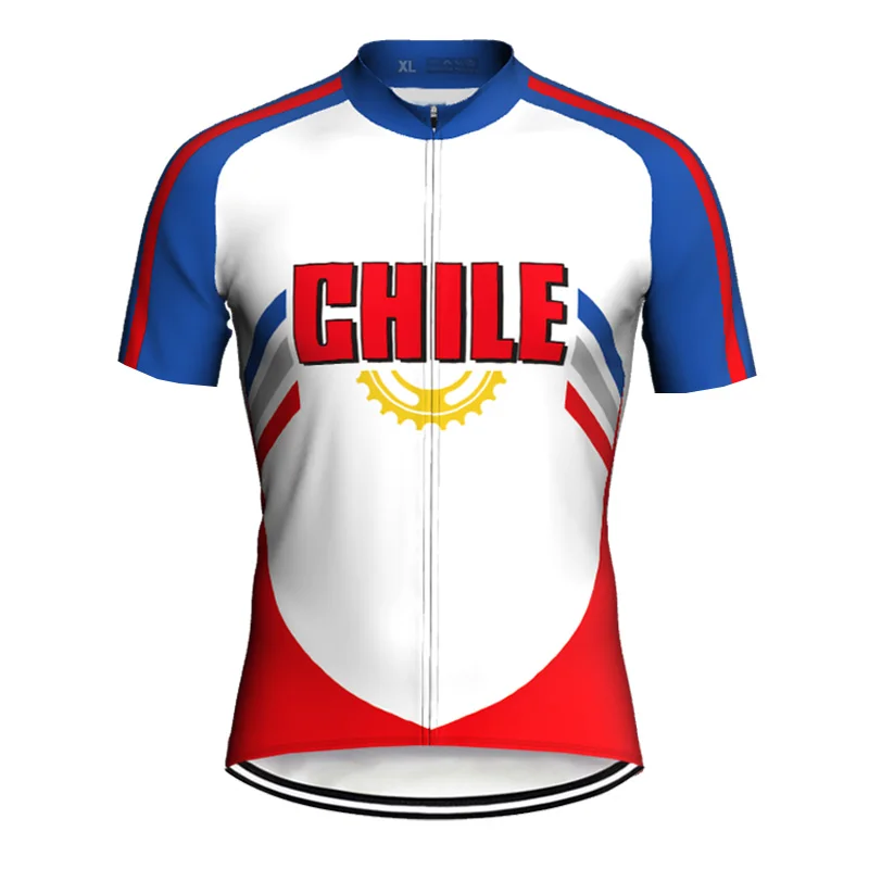

Chile Cycling Jacket Wear Short Sleeve Sweater Road Shirt Bike Jersey MTB Top Downhill Bib Sports Clothes Fit Plenty Xs-4Xl