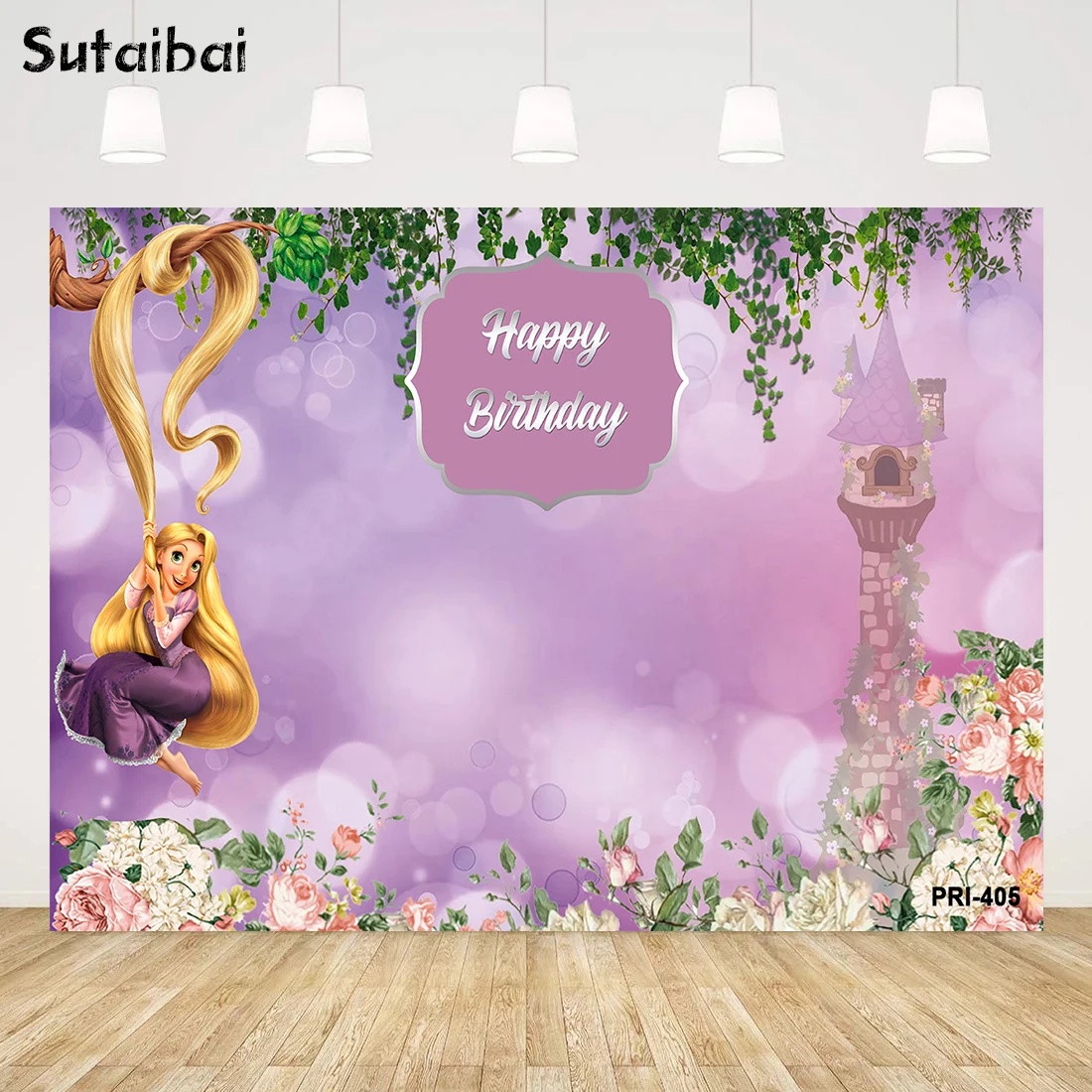 

Disney Princes Birthday Tangled Rapunzel Photo Backdrop Kids Baby Shower Party Girls Photograph Background Banner Decoration