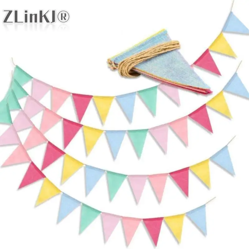 

Винтажные яркие флагами, флагами, вымпелами для вечеринки в честь Дня рождения, свадебные принадлежности, украшение для конфет