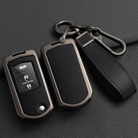 Автомобильный флип-чехол для ключей для Mazda 3 5 6 серии M6 RX8 MX5 2 3 кнопки Smart Keyless Key Protector Fob Bag Аксессуары