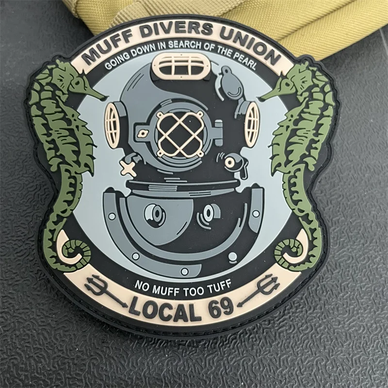 Нашивки на липучке из ПВХ для дайвинга одежды погружение в поисках жемчуга