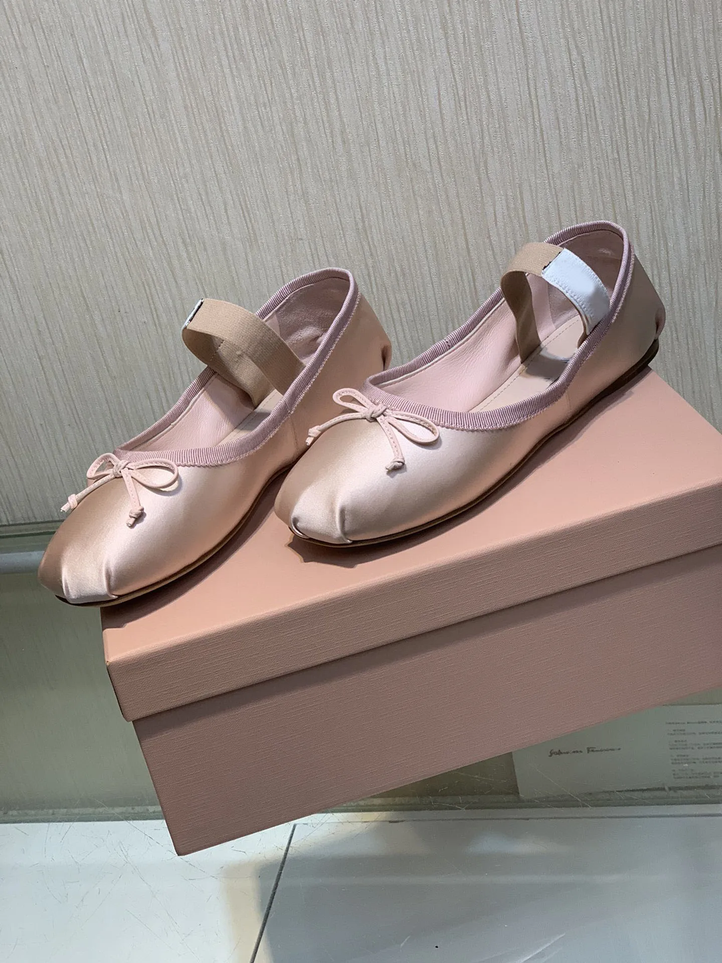 Women Shoes Satin Ballerinas Slip-on Ballet Fashion Show Bow Oeing 8882304102050