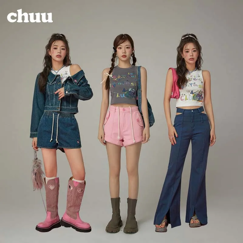 

CHUU Ageing Printing Small Vest Female 2023 Summer New Letters Sleeveless Spicy Girl Personality Short Section Thin Tops