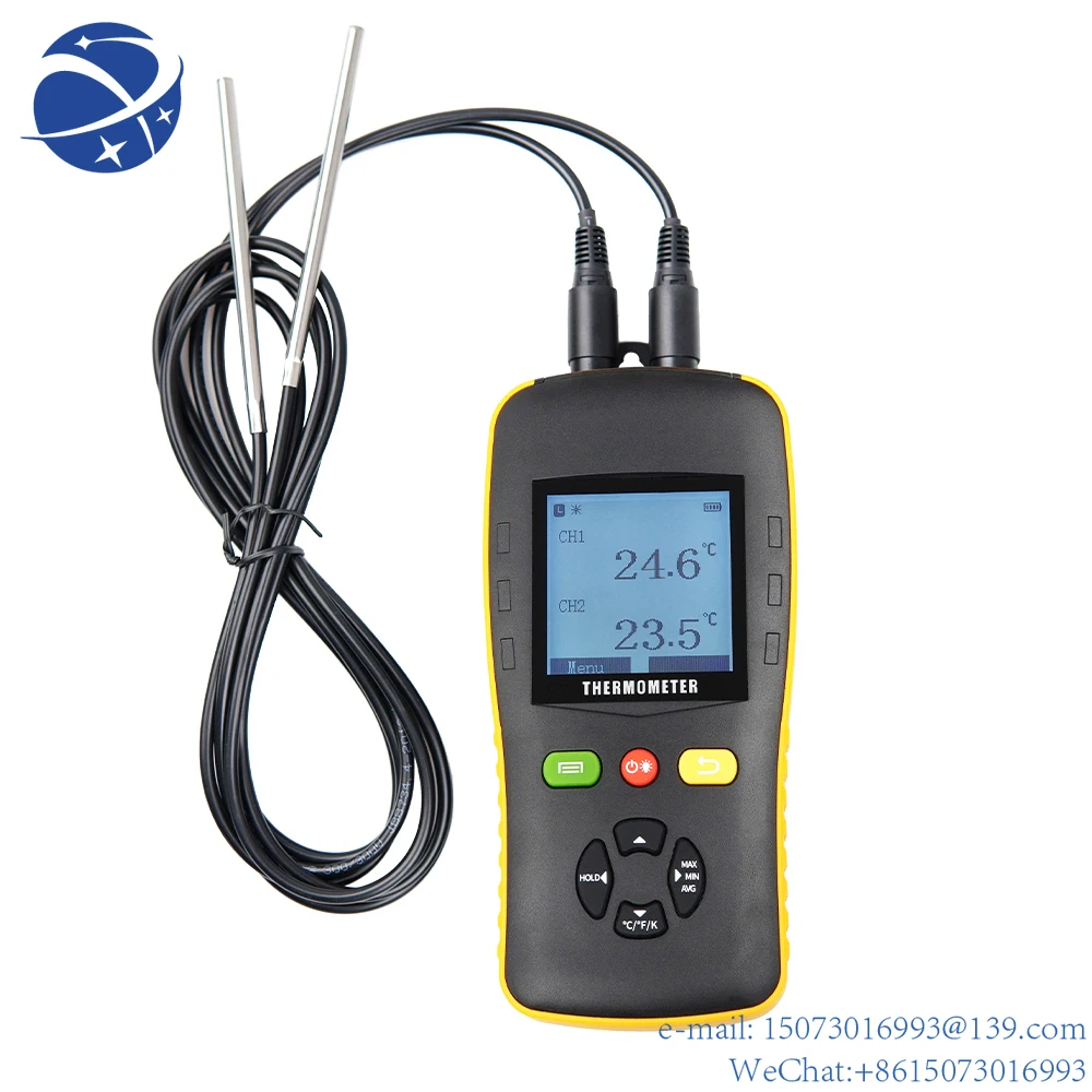 

Multi Channel PT100 Probe Digital Handheld Thermometer
