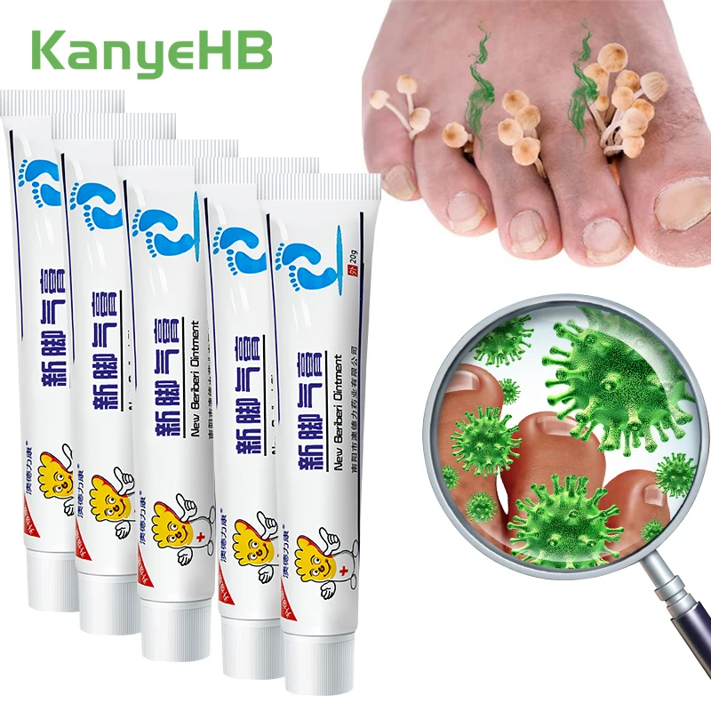 

1-3-5pcs Foot Tinea Pedis Treatment Cream Beriberi Ointment Anti Fungal Infections Anti-itch Relieve Peeling Blisters Foot Care