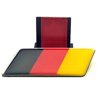 Германия Флаг Цвет передняя решетка бейдж заднее крыло бейдж автомобильные наклейки для Audi Volkswagen наклейки на автомобили Аксессуары.