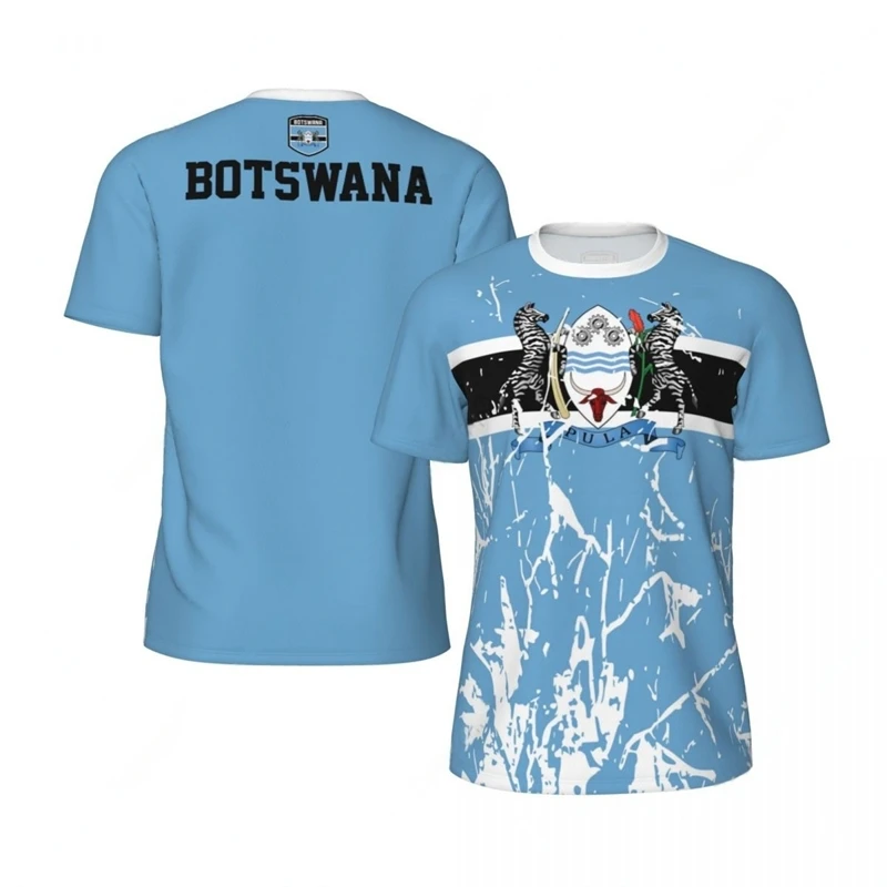 Футбольные футболки с флагом Ботсвана для мужчин модные летние национальным