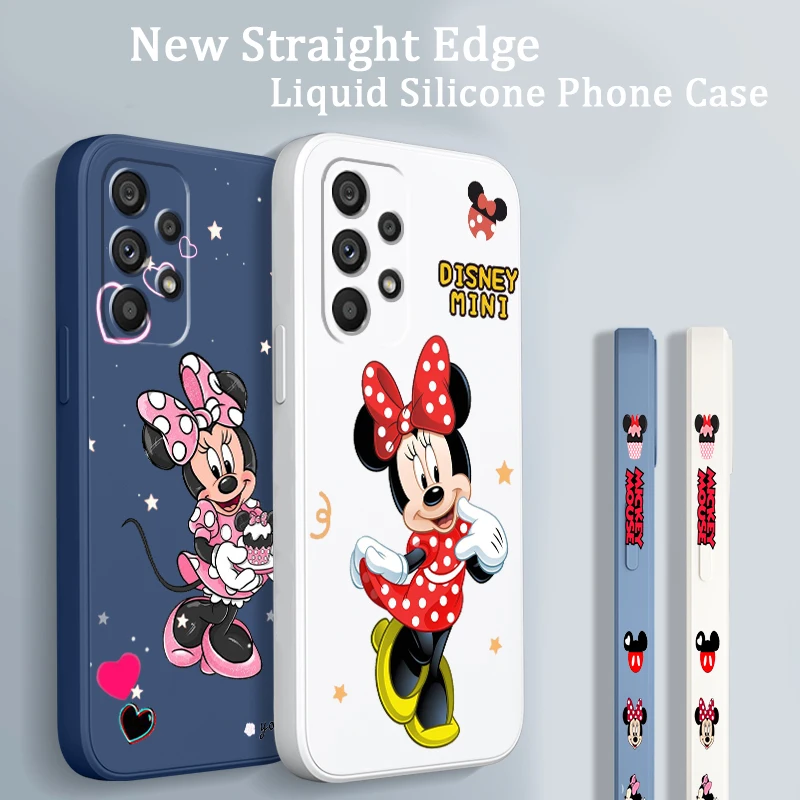 

Mickey Minnie Disney Love Art Phone Case For Samsung Note 20 10 Plus Ultra A22 A12 A71 A51 A31 A21S A50 A23 5G Liquid Left Rope