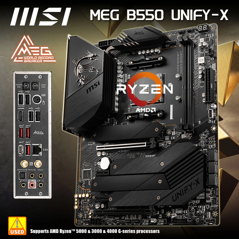 

Материнская плата MSI 6 AX200, 6 Гб/с, с поддержкой AMD Ryzen 5000 3000