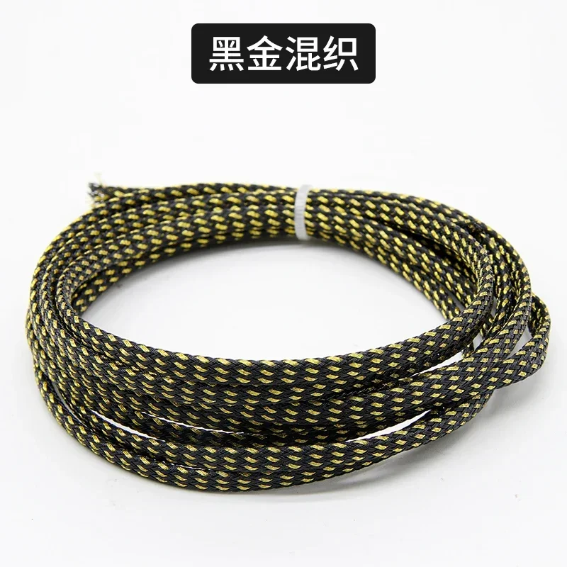 2/10 м ПЭТ плетеный расширяемый рукав высокой плотности 2/4/6/8/10/12/14/16/20/25/30/40 мм изолированная нейлоновая защитная оболочка