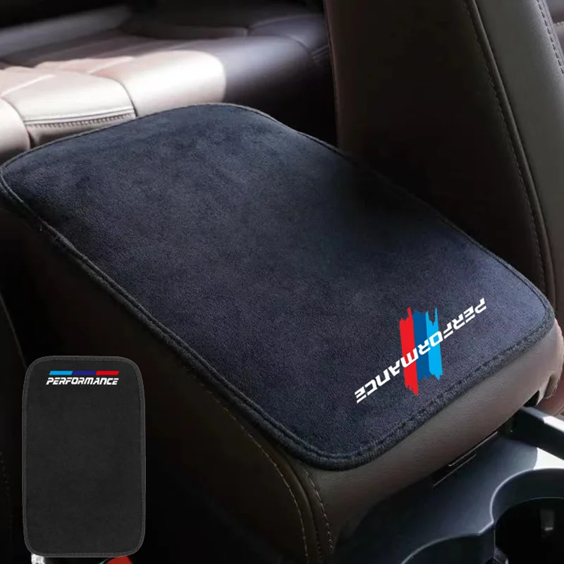 

Suede Leather Armrest Mat Arm Rest Protection Cushion Auto Armrests Storage Box Cover Pad For BMW F10 F30 G06 G05 E70 E84 E90