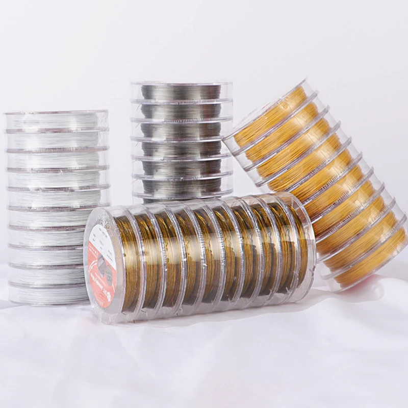 304 Stainless Steel Wire Color Preserving Handmade DIY Jewelry String Pearl Necklace Bracelet Winding Ornaments Making Supplies