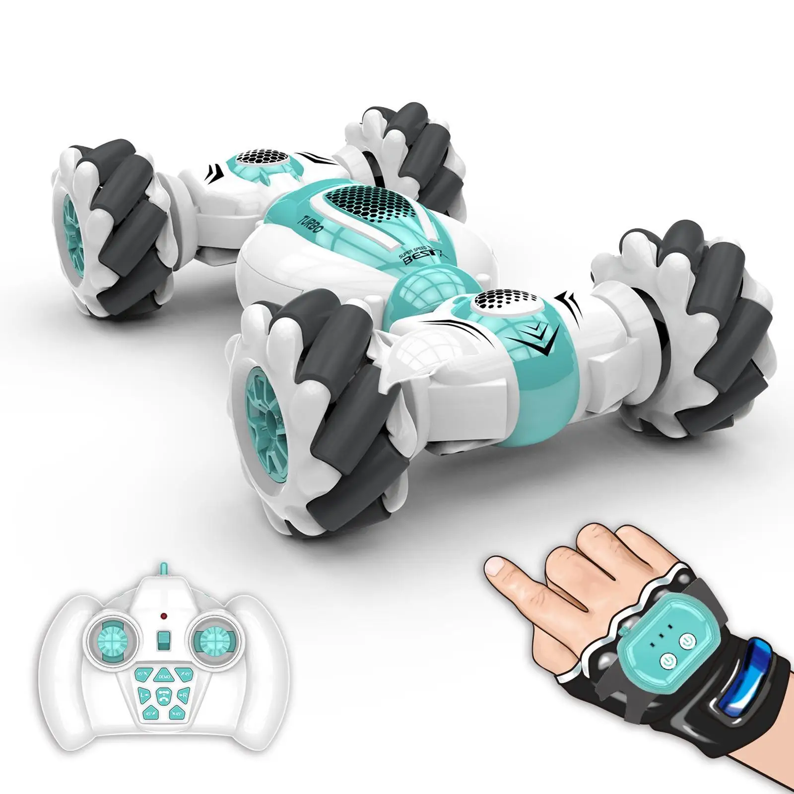 

High-tech Remote Control Car 2.4G Amphibious Stunt RC Car Double-sided Tumbling Driving Children's Electric BirthdayToys For Boy