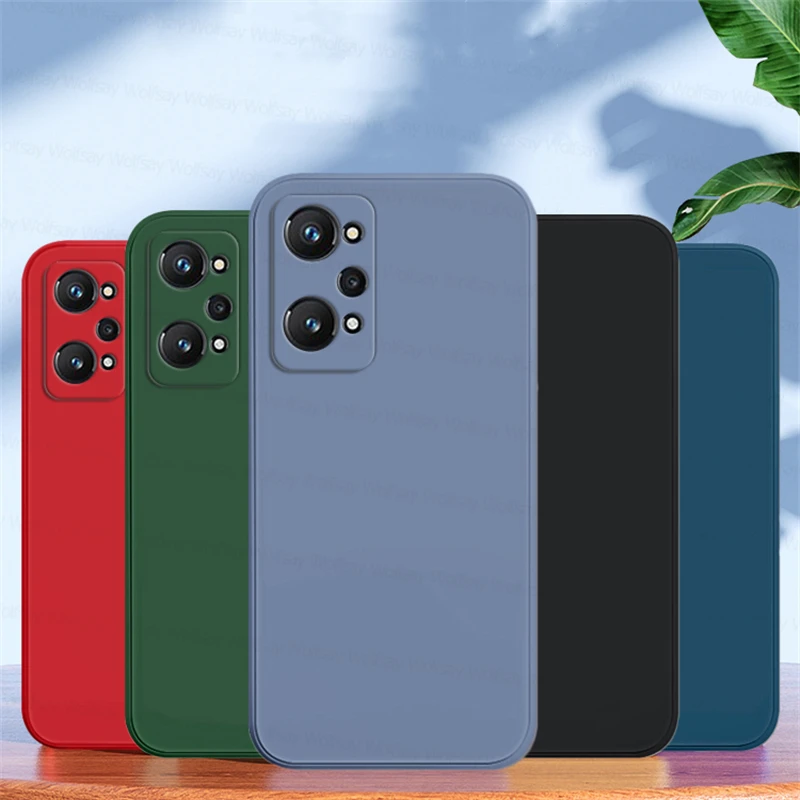 Для OPPO Realme GT Neo3 чехол 2 Pro 2T противоударный жидкий силиконовый мягкий ТПУ для