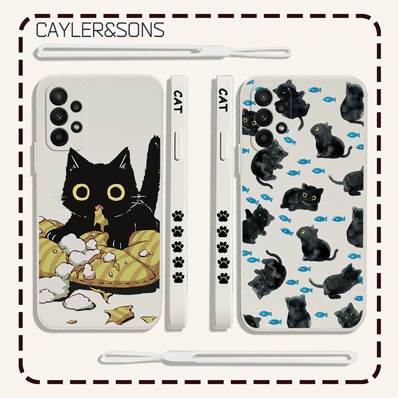 

Naughty Cat Phone Case For Samsung A14 A73 A53 A33 A23 A13 A03 A03S A04 A04S A72 A52 A52S A32 A22 A12 A02S A02 A71 A51 4G 5G