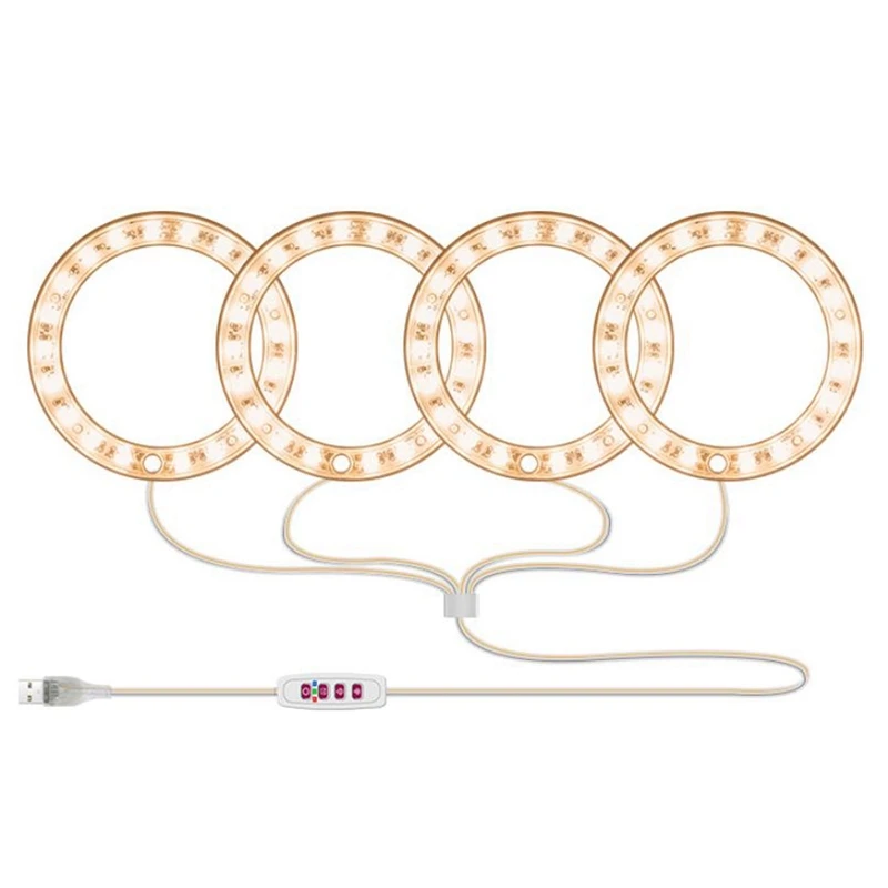 

Angel Four Ring Grow Light USB Phytolamp For Plants Led Full Spectrum Lamp For Indoor Plant Home Flower Succulent