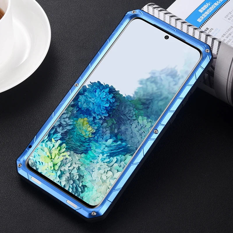 Imatch Роскошный чехол для Samsung Galaxy S20 S21 Fe жесткий алюминиевый металлический