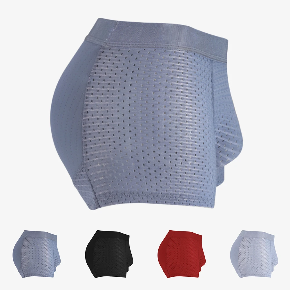 Men Trunks Hip Butt Lifter Enhancer Briefs Padded Boxer U Convex Pouch Underwear Shapewear Cuecas Underpants For Man