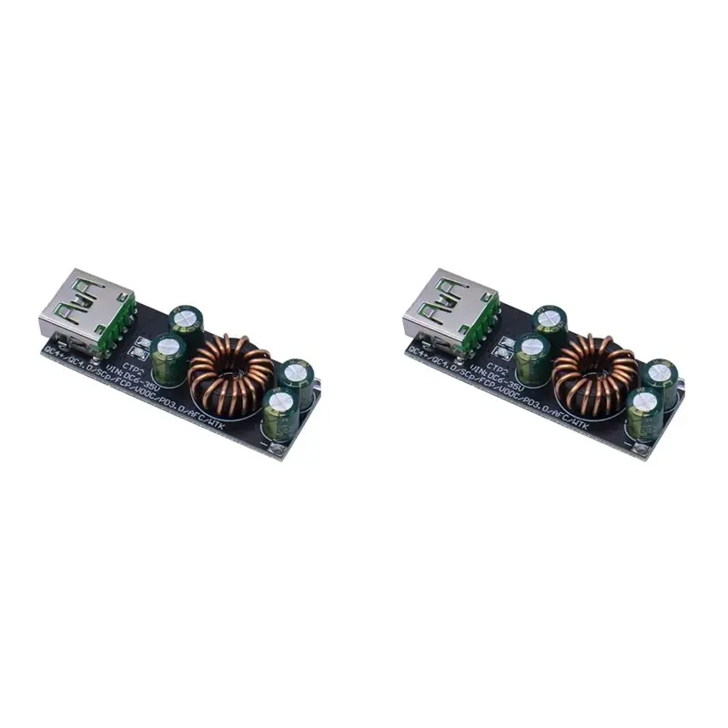 Фото 2X SW3518 / SW3516 QC4.0 QC3.0 1-канальный USB Type-C адаптер для быстрой зарядки мобильных телефонов 6-32В, модуль понижающе-повышающего преобразователя SW3518 №1