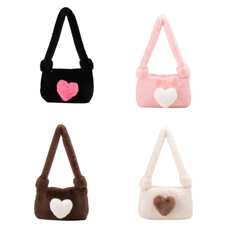 

Fashion Underarm Bag for Women Girl Versatile Fluffys Shoulder Bags Armpit Bag