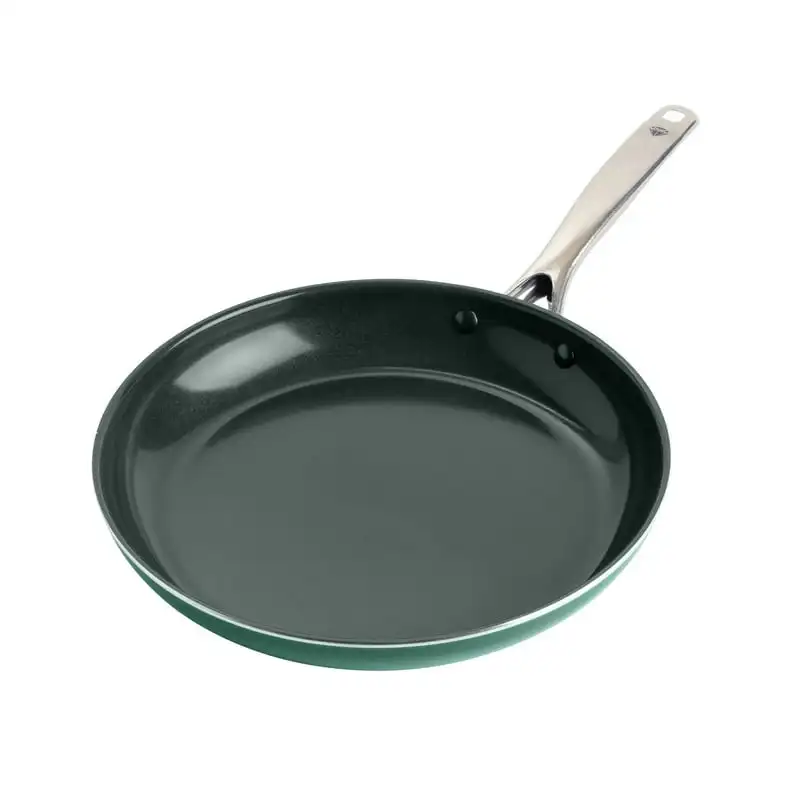 

Diamond Ceramic Nonstick Open Frypan/Skillet, 12 Round cake pan for baking Silicone kitchen accessories Air fryer liner Plate fo