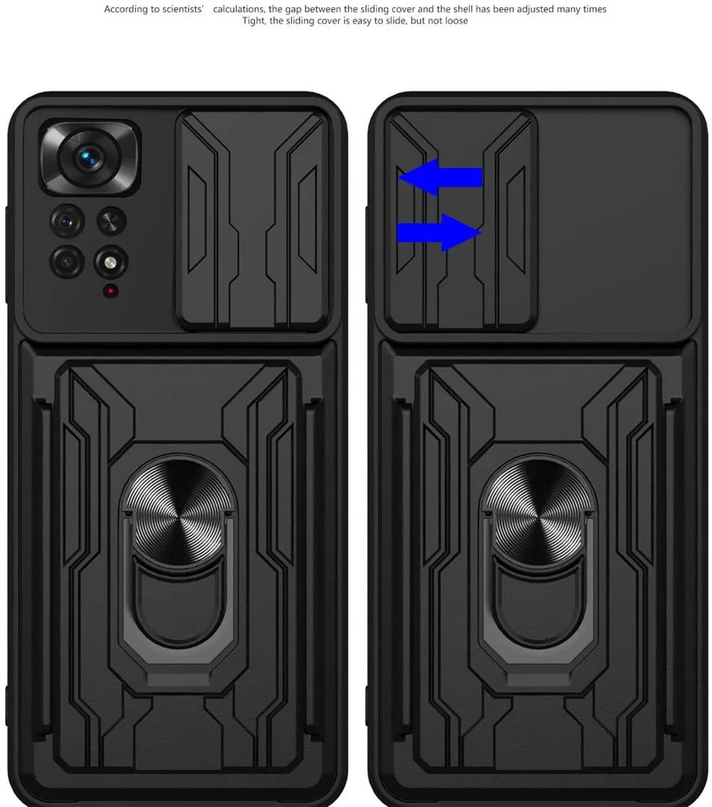 Для Xiaomi Redmi Note 11 глобальная версия Чехол Слот для карты кольцо подставка чехол Pro