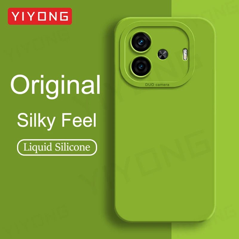 Фото Чехол для iQOO Z9 Turbo YIYONG Silky Feel Liquid Silicone Soft Cover для VIVO iQOO Z9 Turbo Plus Turbo + чехлы для глобальных телефонов №1